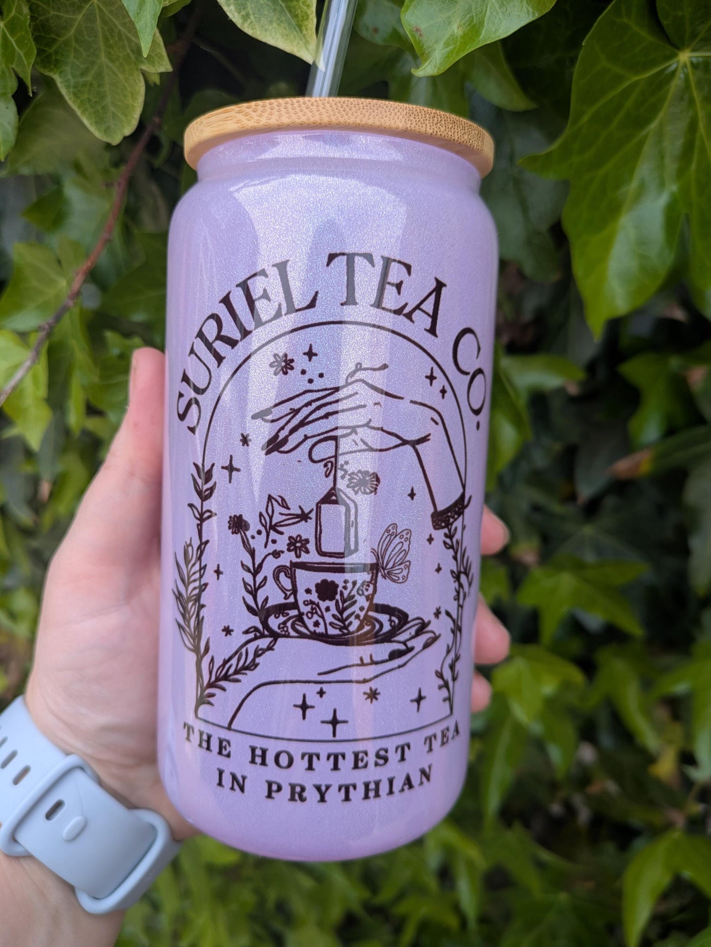 Suriel Tea Coffee Bamboo mug – ACOTAR Inspired drinkware for Fans of the Suriel & Velaris | Bookish Gift | Feyre Aesthetic Kitchen Decor