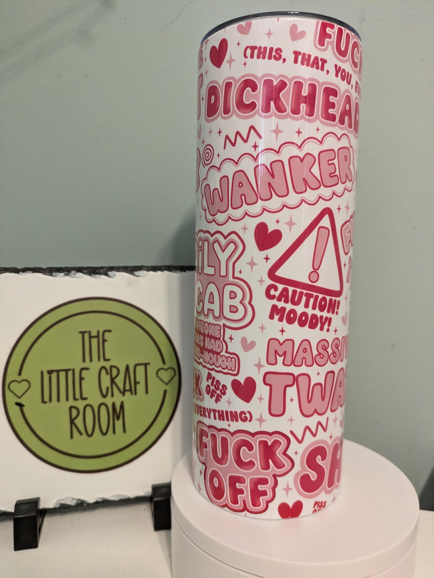 Rude Daily Vocab Tumbler: 20oz Stainless Steel Sarcastic Travel Mug