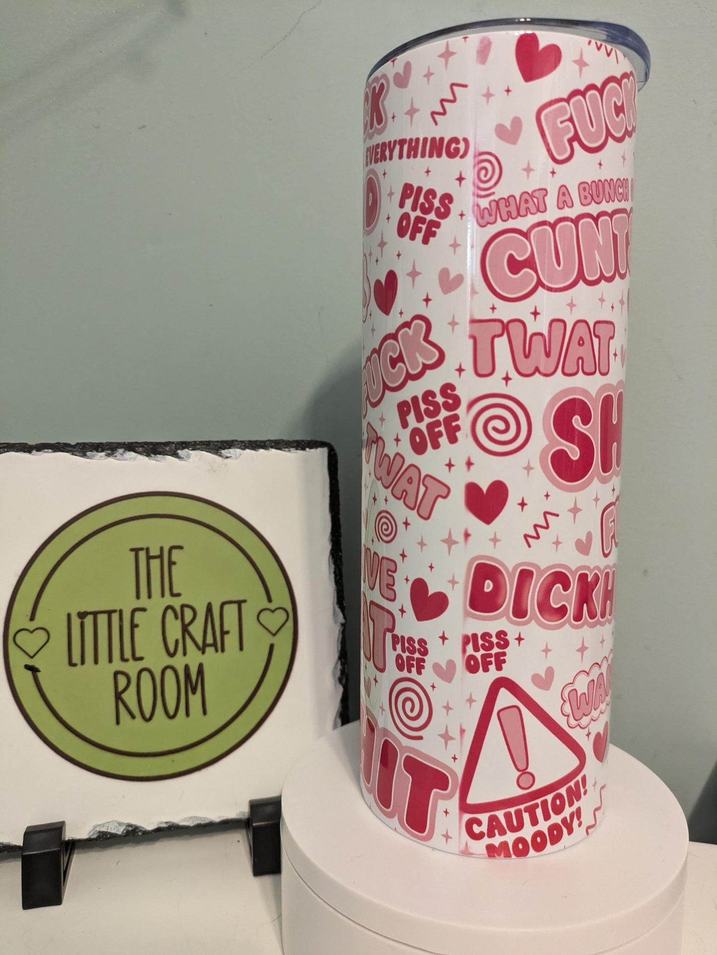 Rude Daily Vocab Tumbler: 20oz Stainless Steel Sarcastic Travel Mug