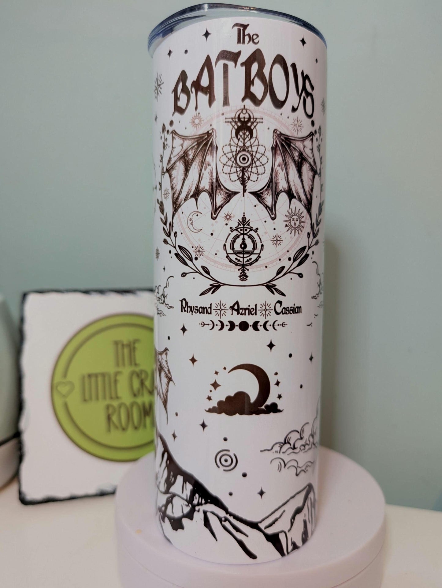ACOTAR Night Court Tumbler: Rhysand, Azriel, Cassian - 20oz Stainless Steel