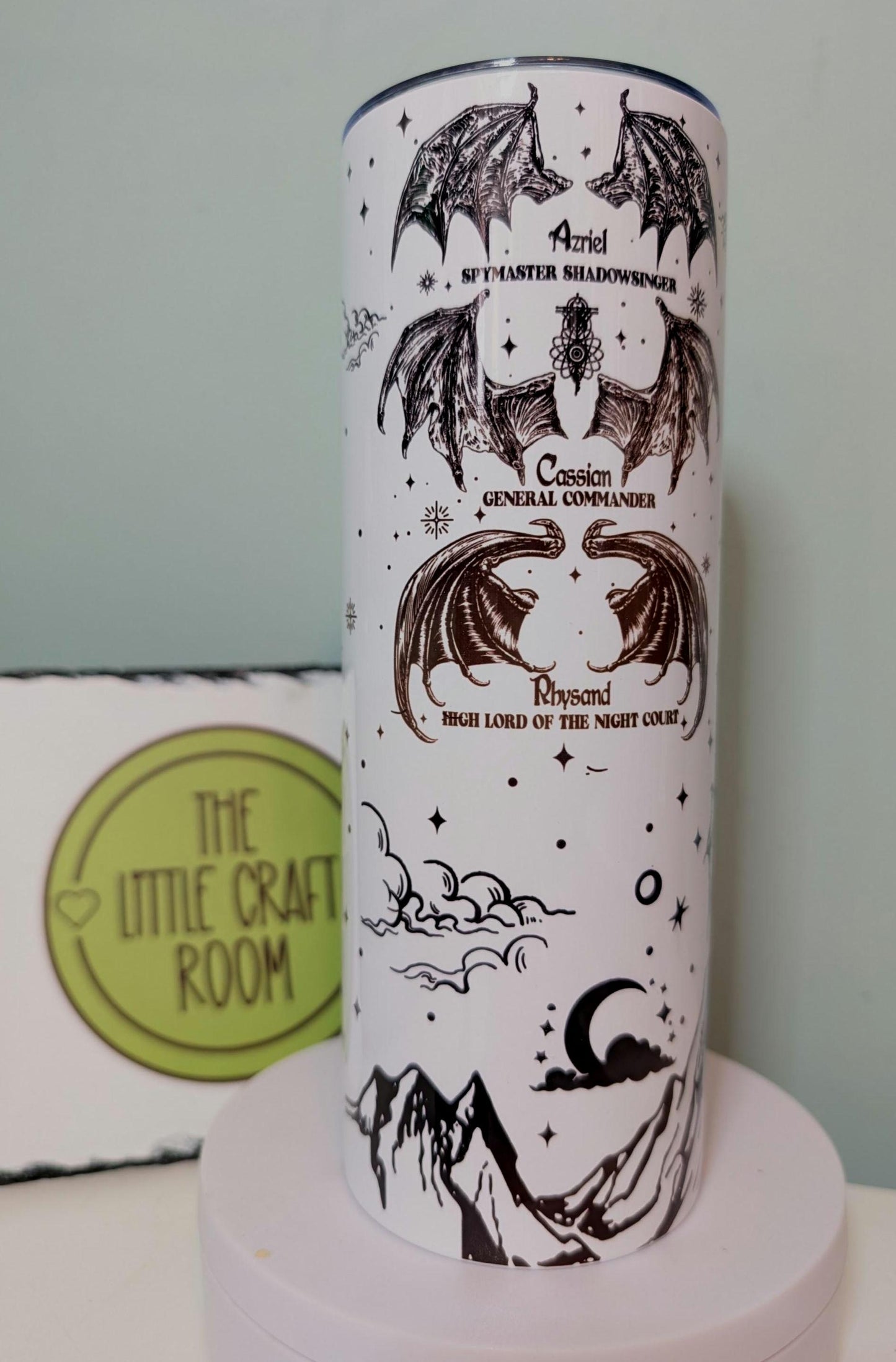 ACOTAR Night Court Tumbler: Rhysand, Azriel, Cassian - 20oz Stainless Steel