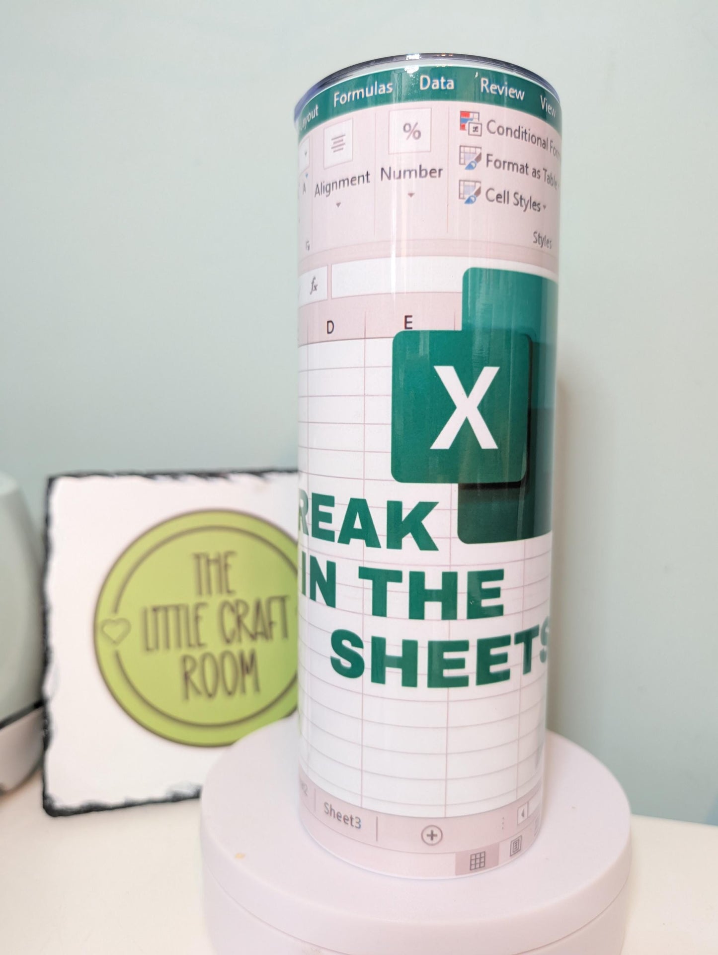 Funny Excel Tumbler: Spreadsheet Nerd Gift - 20oz Stainless Steel