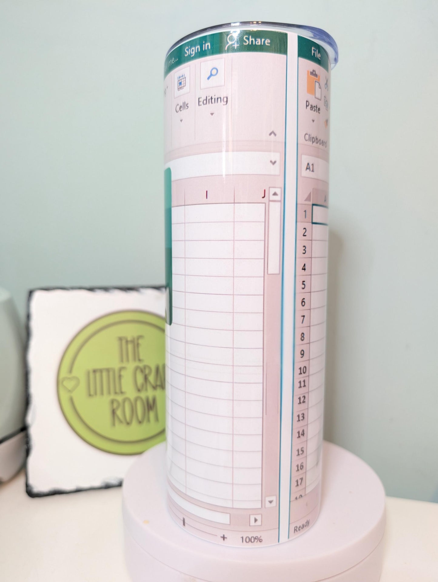 Funny Excel Tumbler: Spreadsheet Nerd Gift - 20oz Stainless Steel