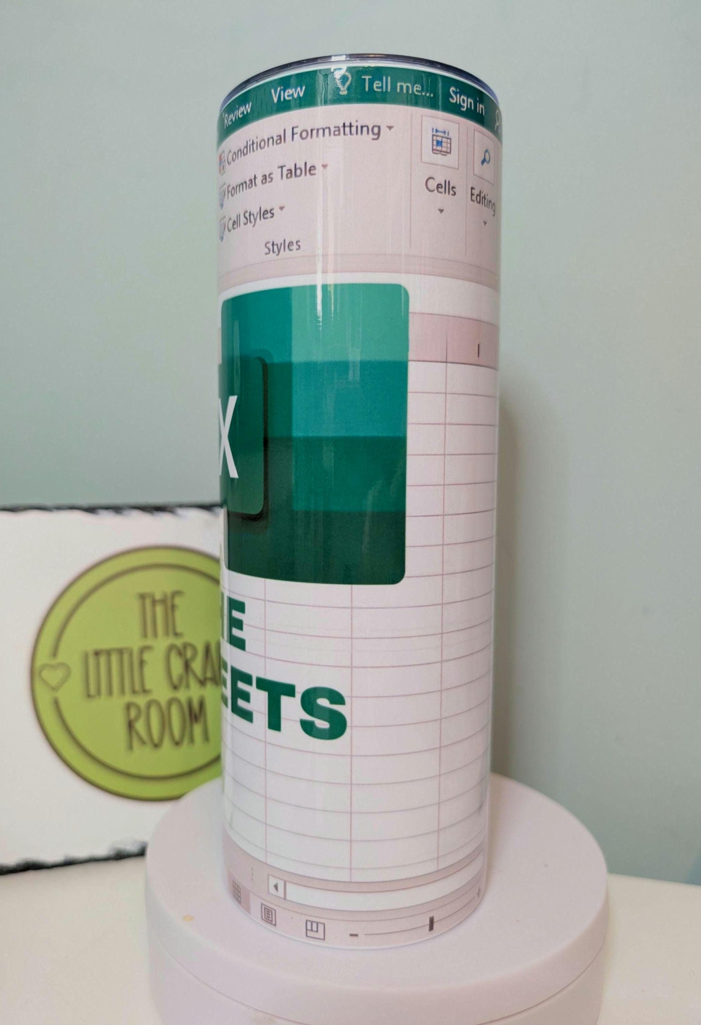 Funny Excel Tumbler: Spreadsheet Nerd Gift - 20oz Stainless Steel