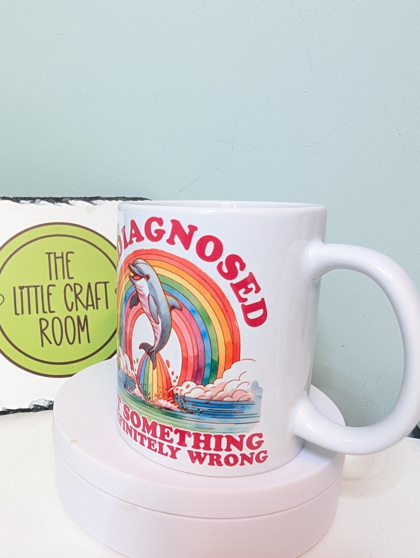 Neurodivergent Humor Coffee Mug: Easily Distracted ADHD Brain Joke
