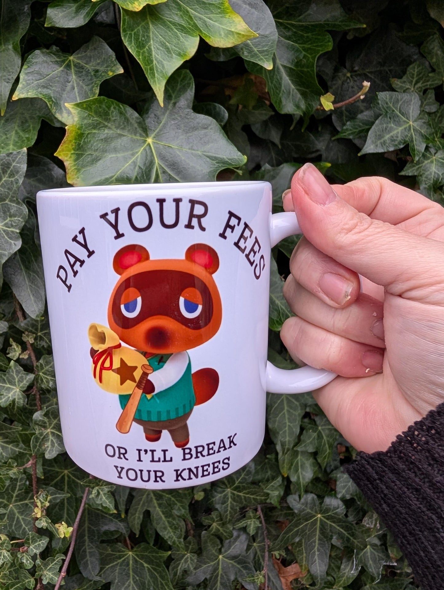 Pay your fees Tom Nook Animal crossing mug