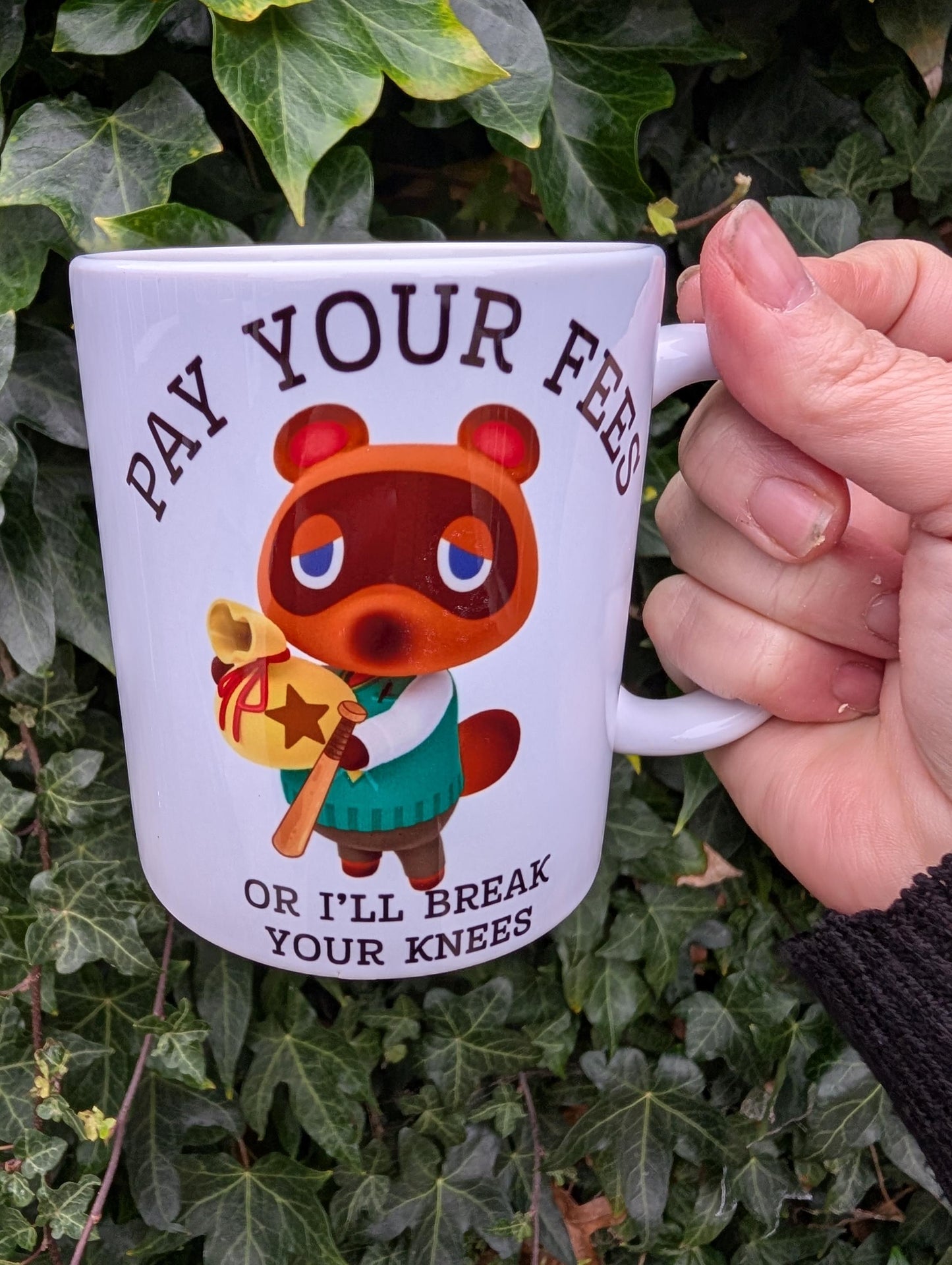 Pay your fees Tom Nook Animal crossing mug