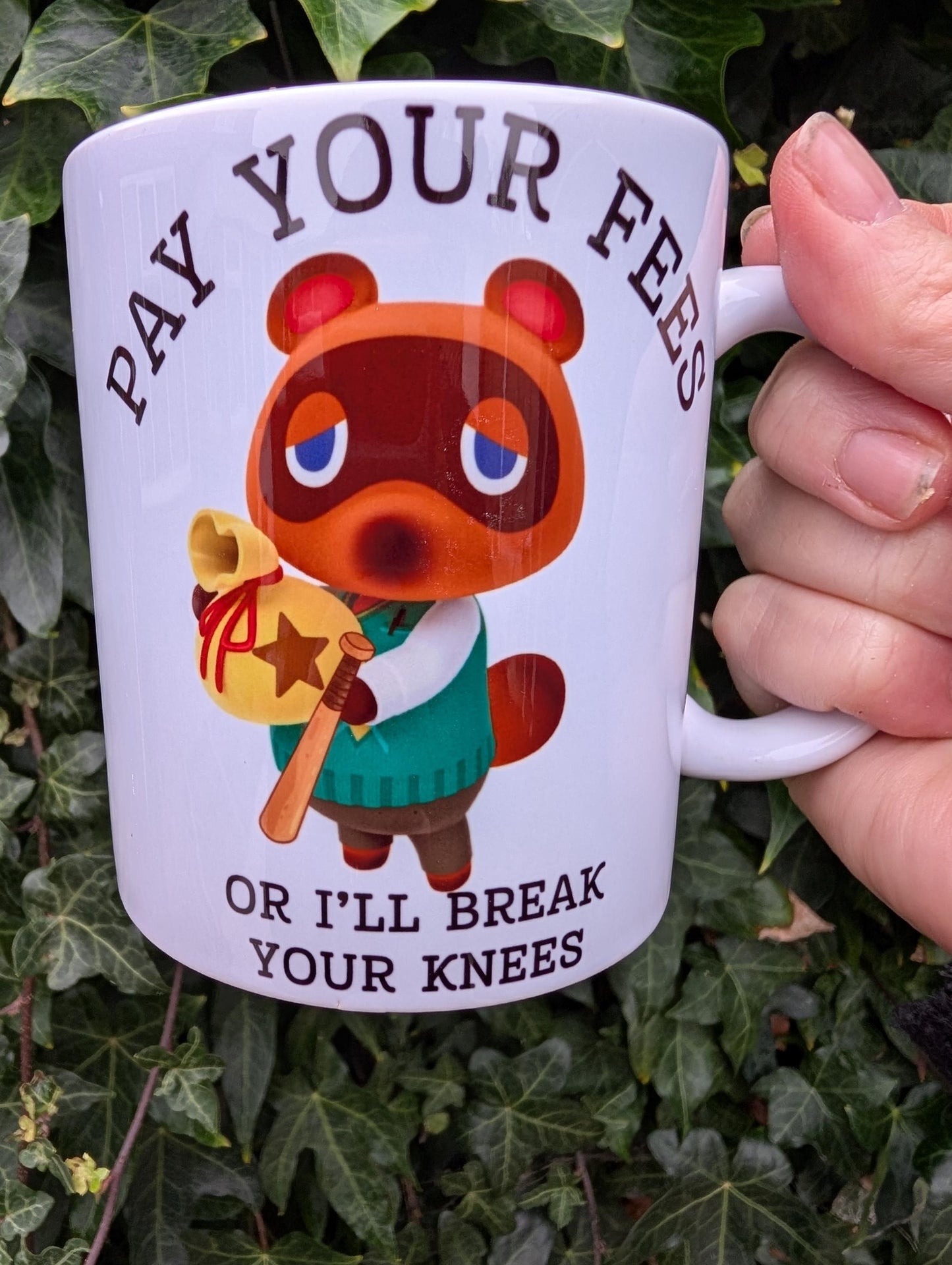 Pay your fees Tom Nook Animal crossing mug