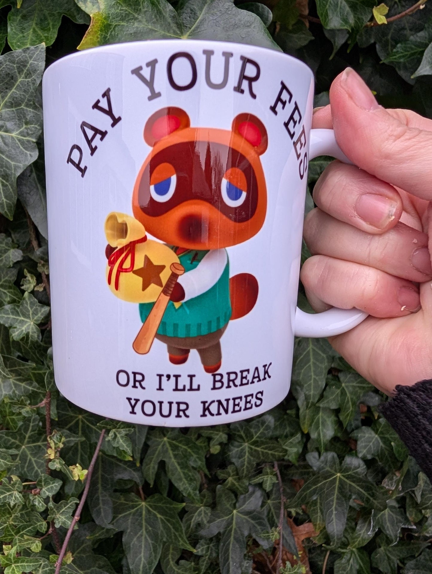 Pay your fees Tom Nook Animal crossing mug