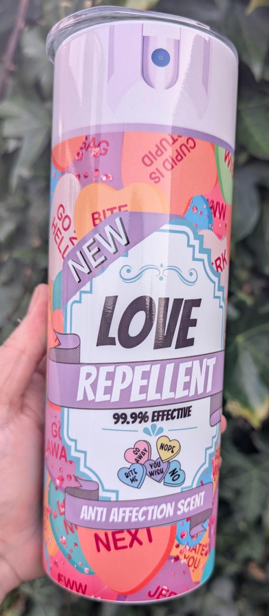 Funny Love Repellent Spray, Anti Valentine Gift Idea, Gag Gift for Friends, Breakup Humor, Novelty Prank Spray