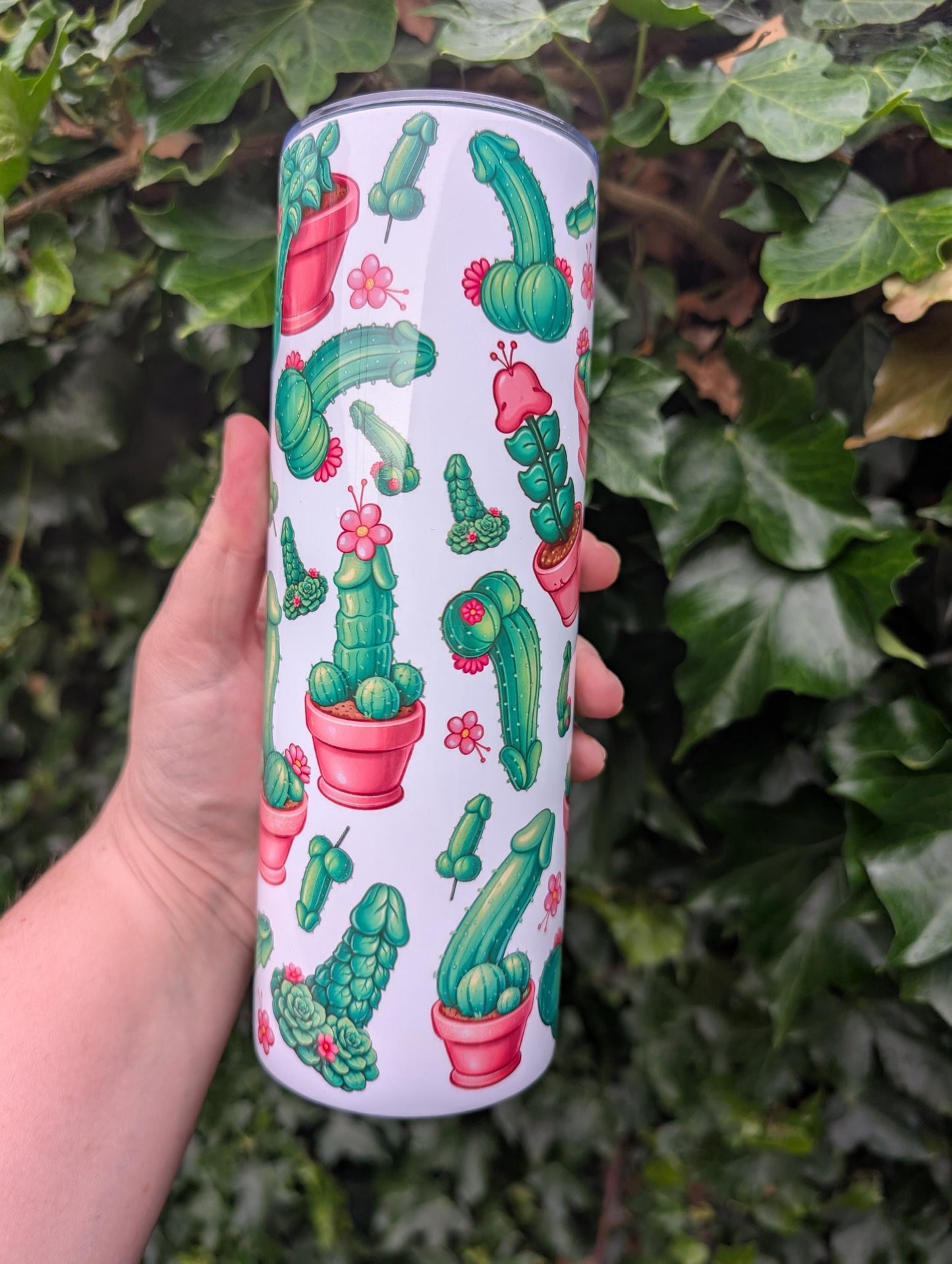 Funny Cactus Tumbler, Sit and Swivel Quote, 20oz Travel Cup
