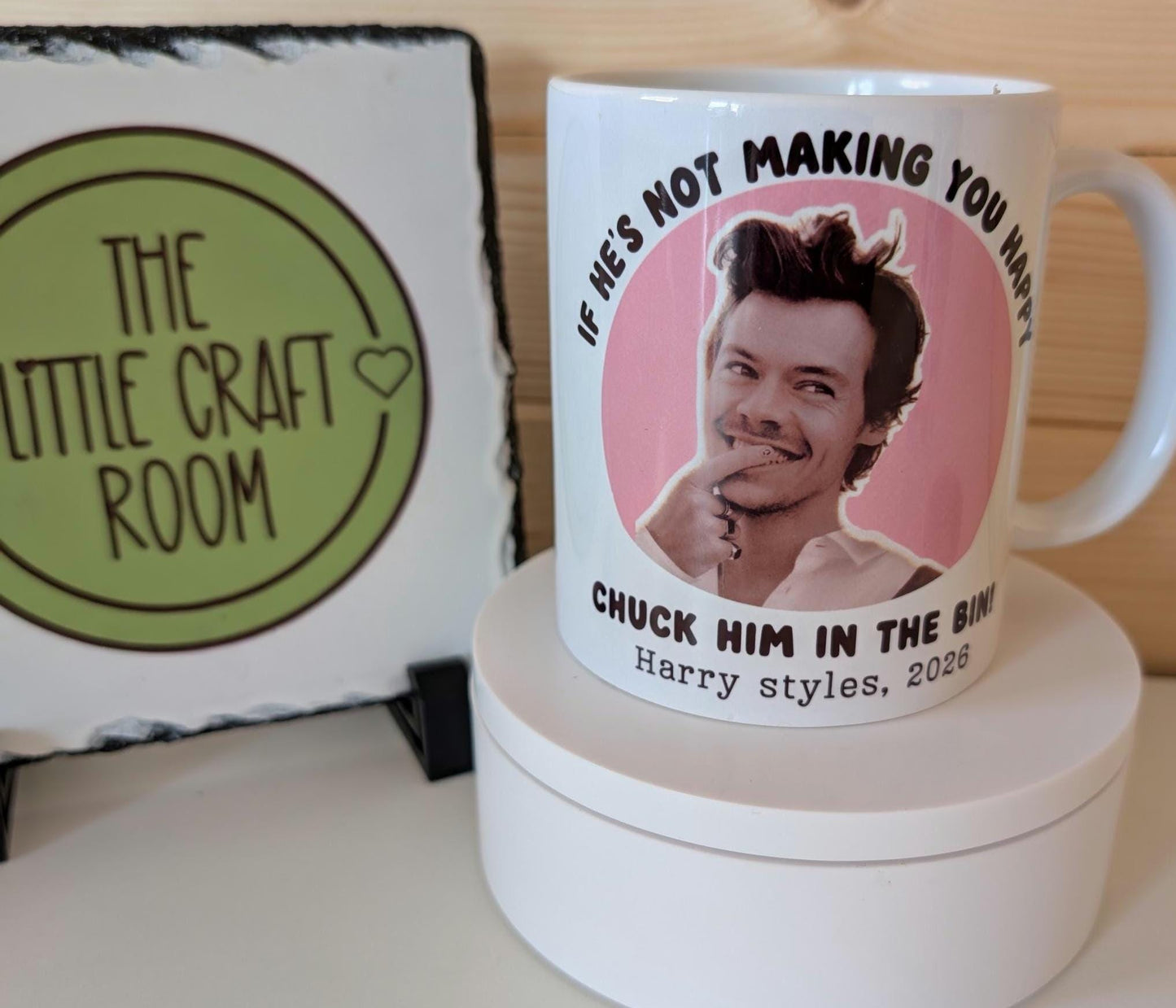 Chuck him in the bin Harry Styles mug