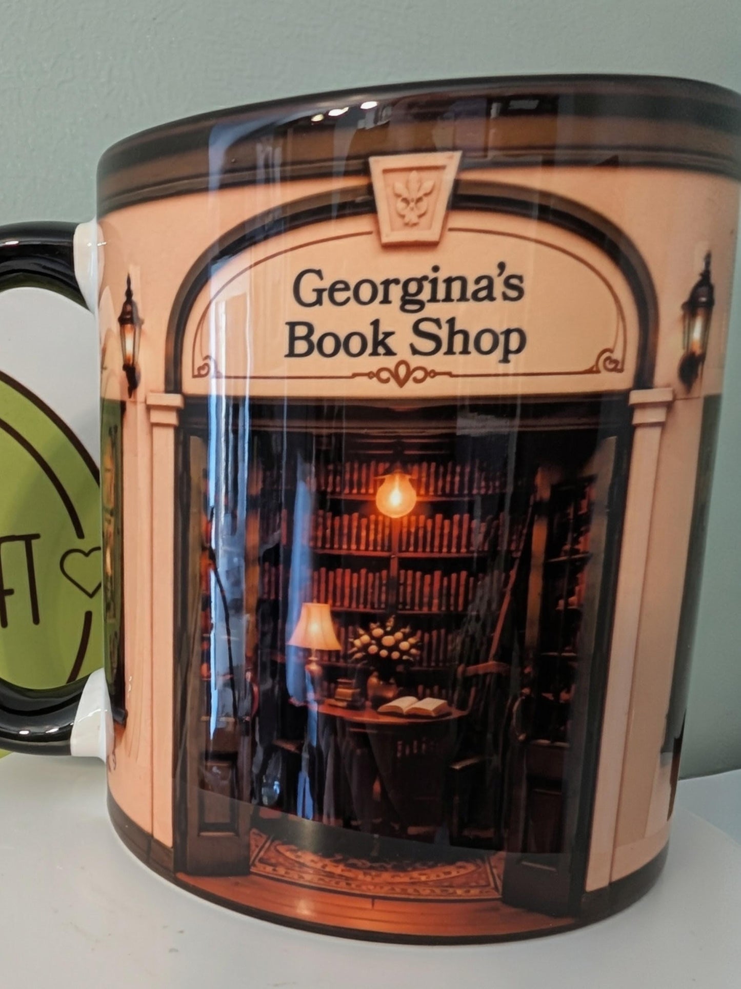 Personalised Bookshop Mug | Custom Book Lover Gift | Cosy Bookstore Coffee Cup | Reader Gift | Bookworm Mug