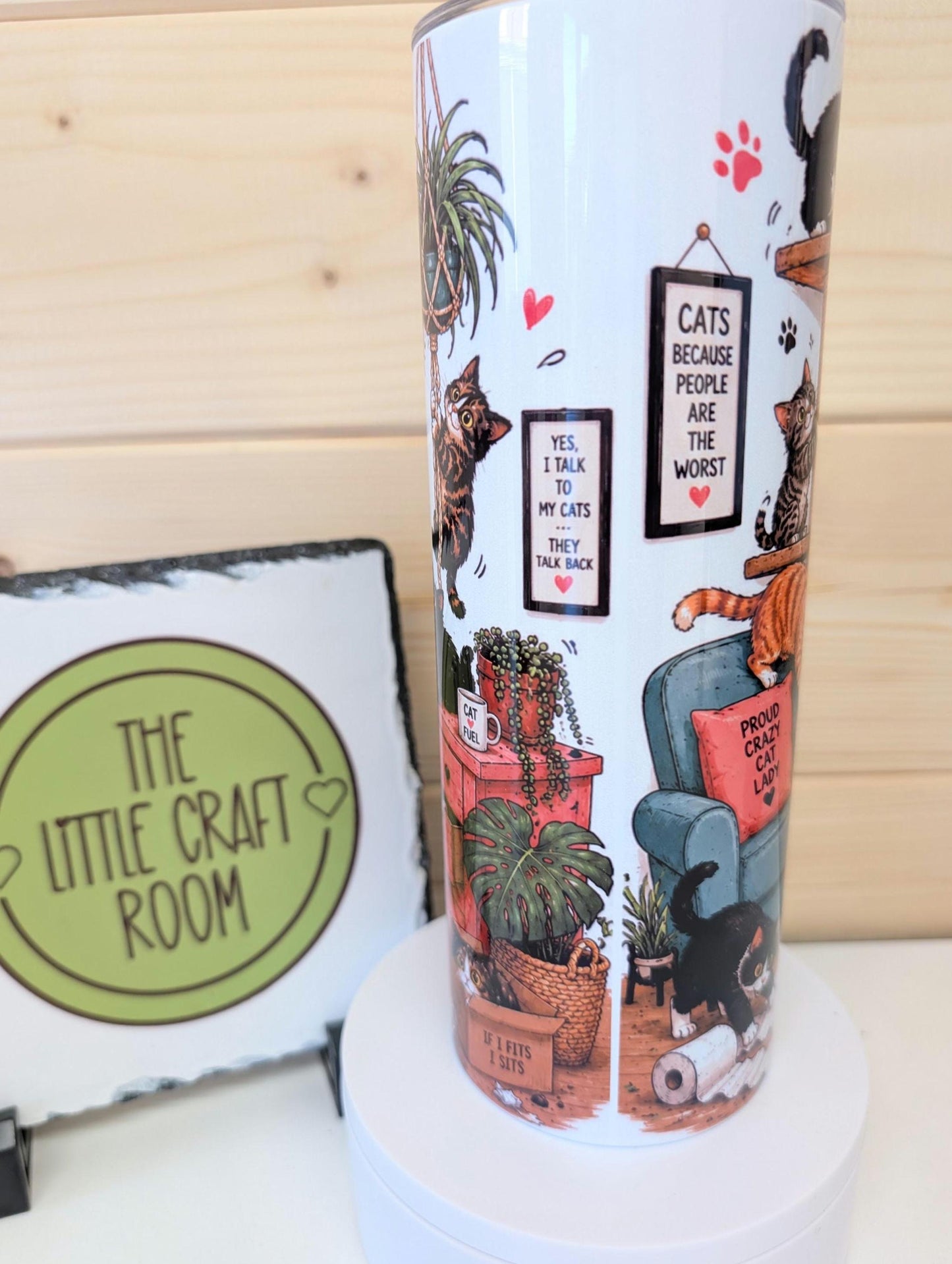 20oz Crazy cat lady – Stainless Steel Insulated Travel Mug