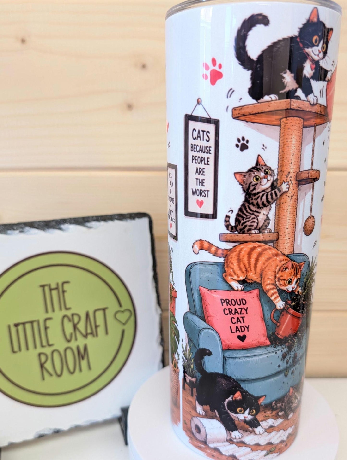 20oz Crazy cat lady – Stainless Steel Insulated Travel Mug