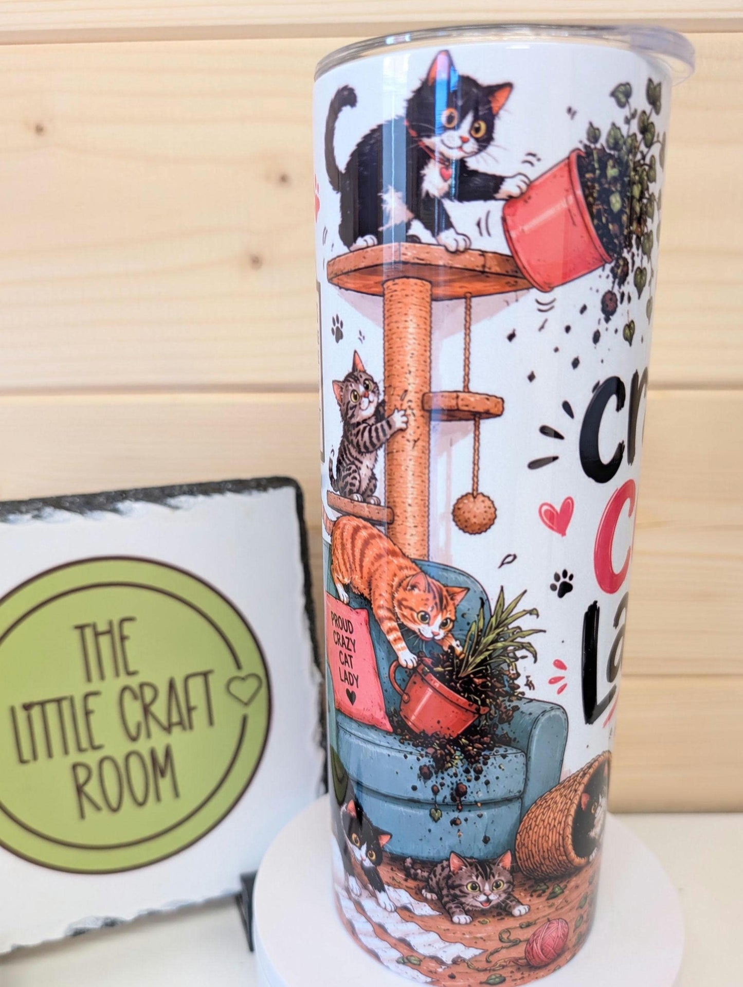 20oz Crazy cat lady – Stainless Steel Insulated Travel Mug
