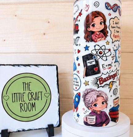 Young Sheldon Tumbler, Big Bang Theory 20oz Travel Cup, Science TV Show Gift, Stainless Steel Skinny Tumbler