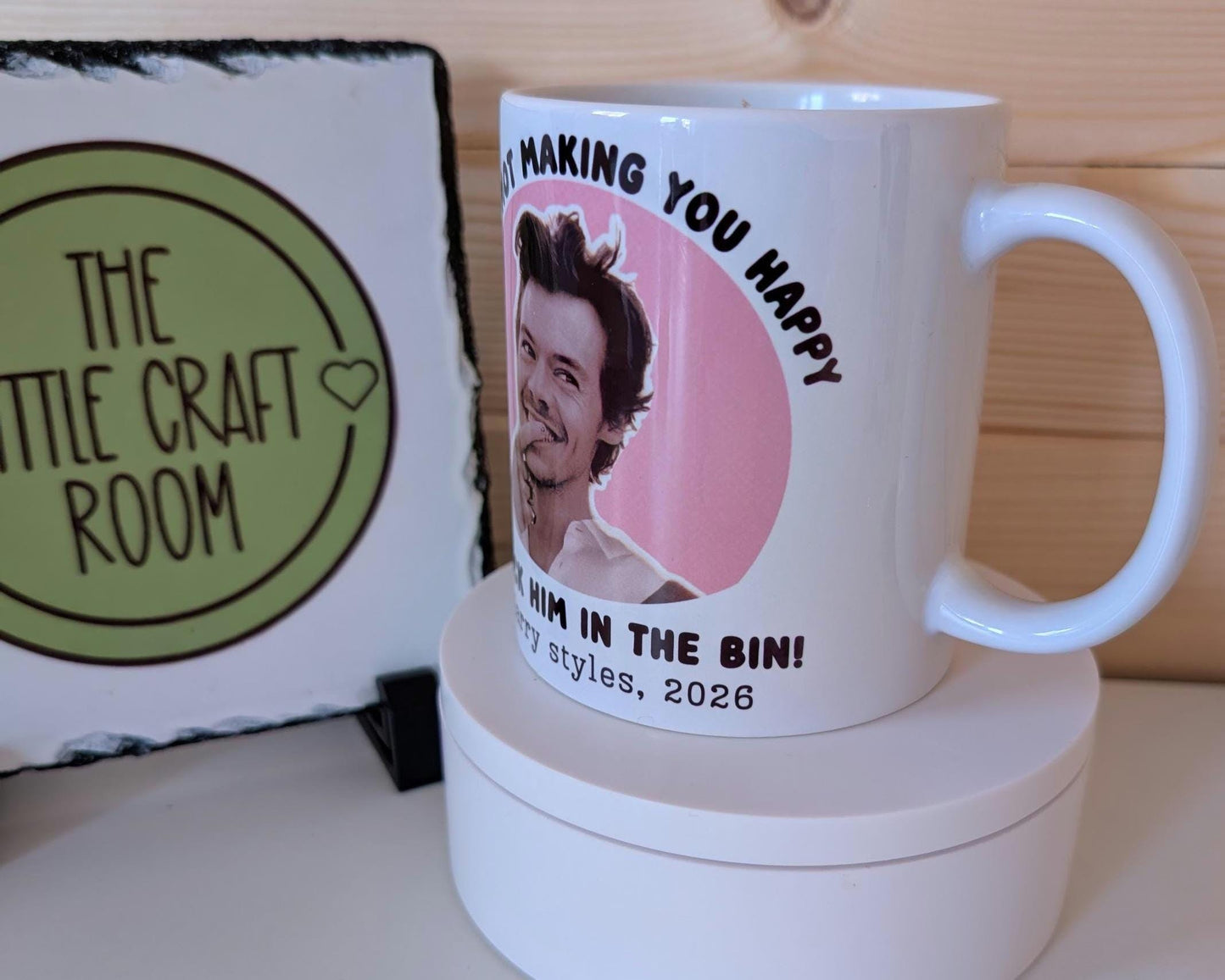 Chuck him in the bin Harry Styles mug