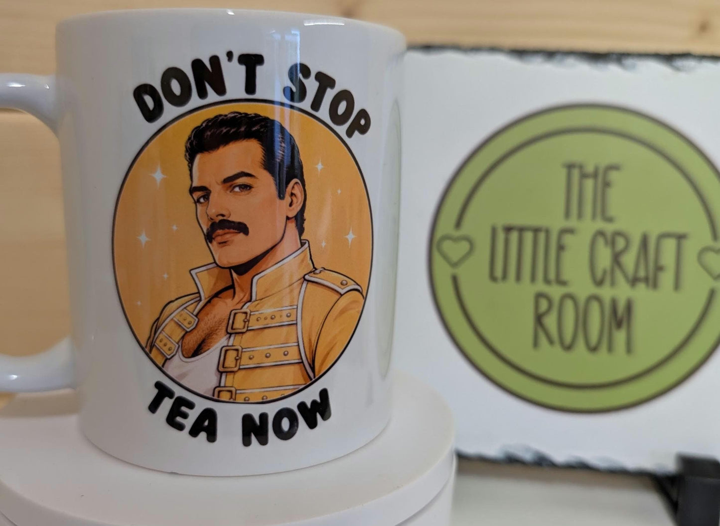 Don't stop tea now Queen mug