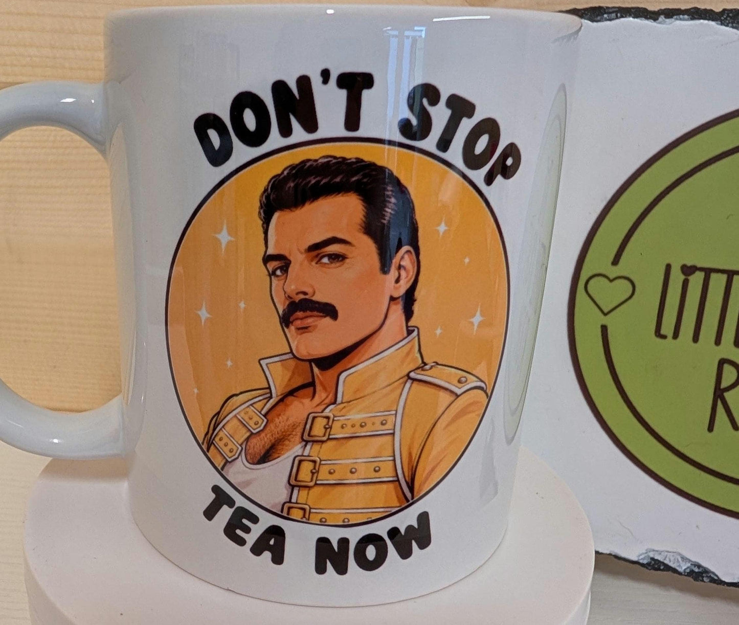 Don't stop tea now Queen mug