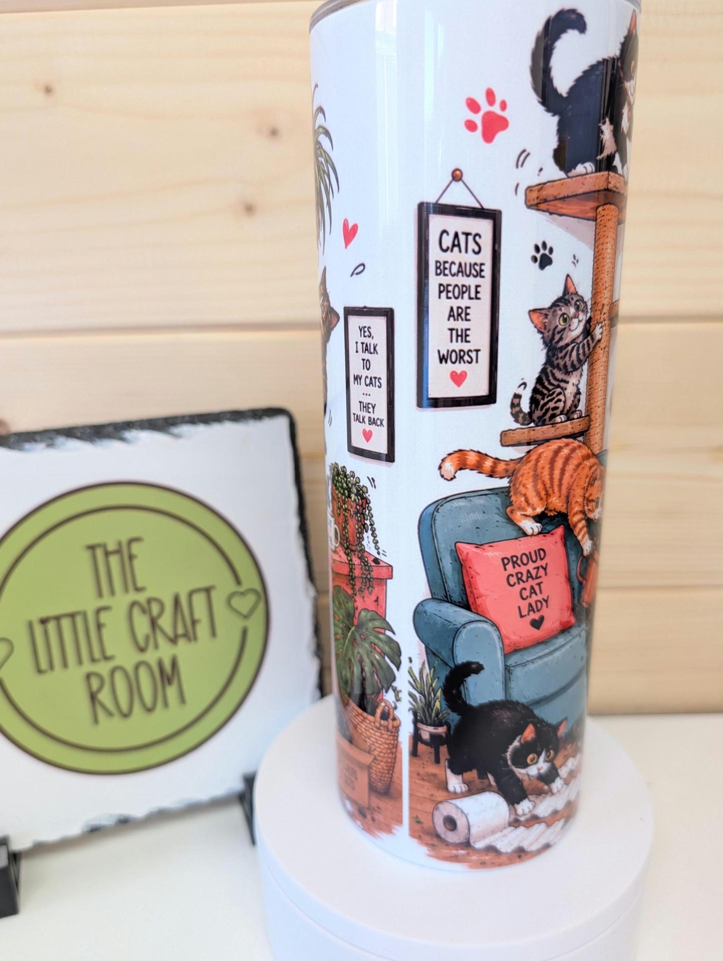 20oz Crazy cat lady – Stainless Steel Insulated Travel Mug