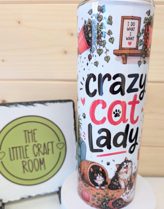 20oz Crazy cat lady – Stainless Steel Insulated Travel Mug