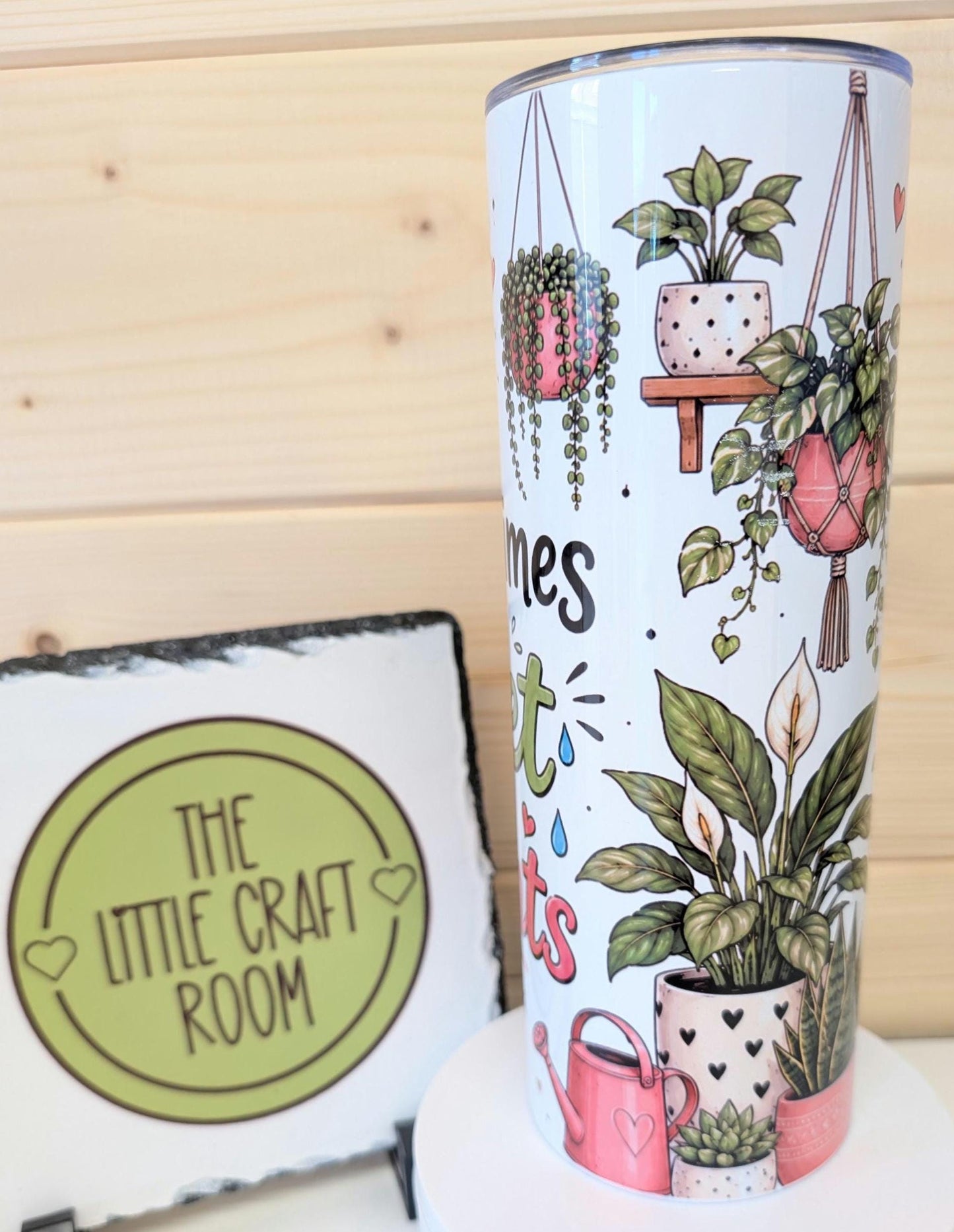 20oz Sometimes I wet my plants  – Stainless Steel Insulated Travel Mug