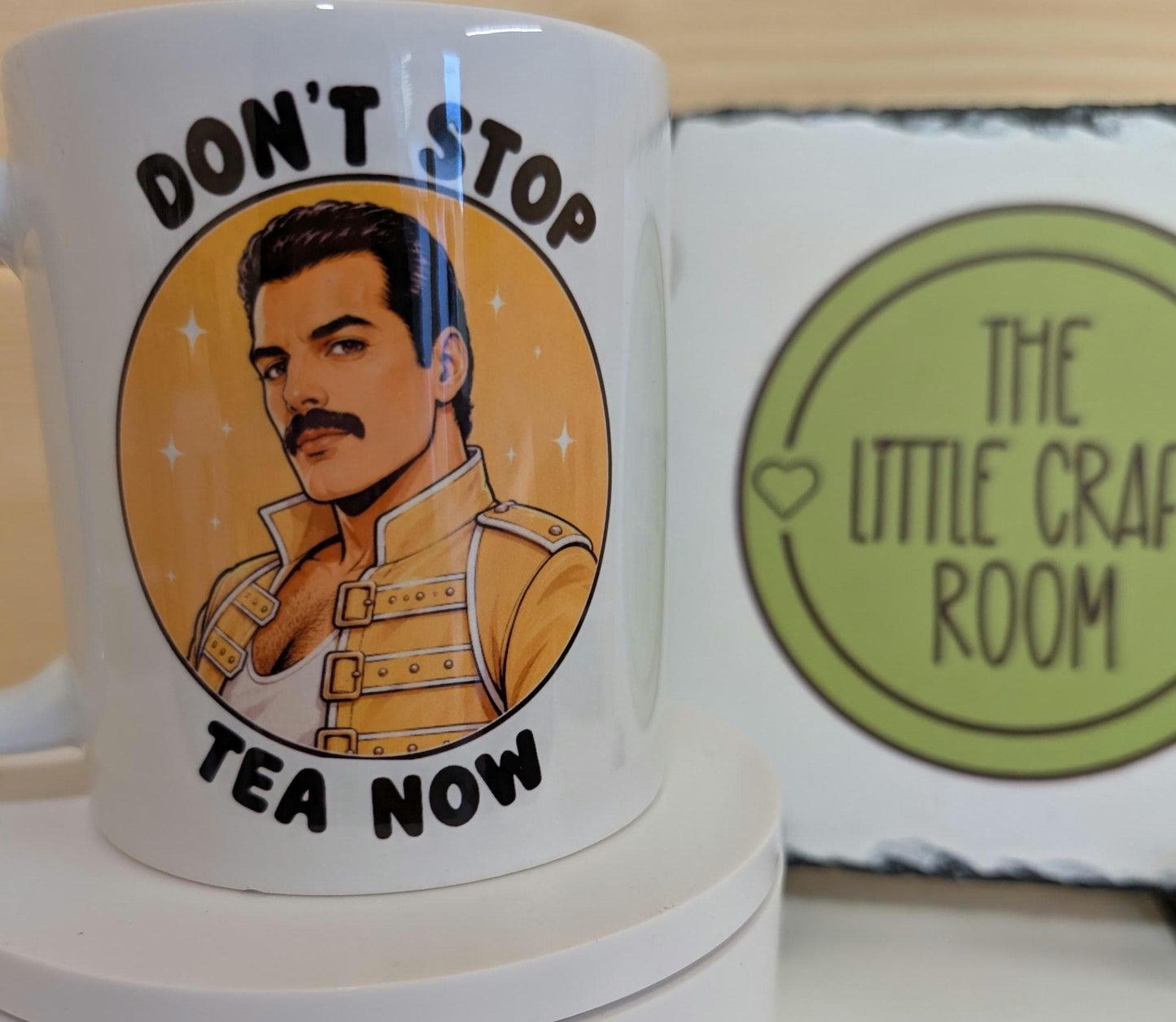 Don't stop tea now Queen mug