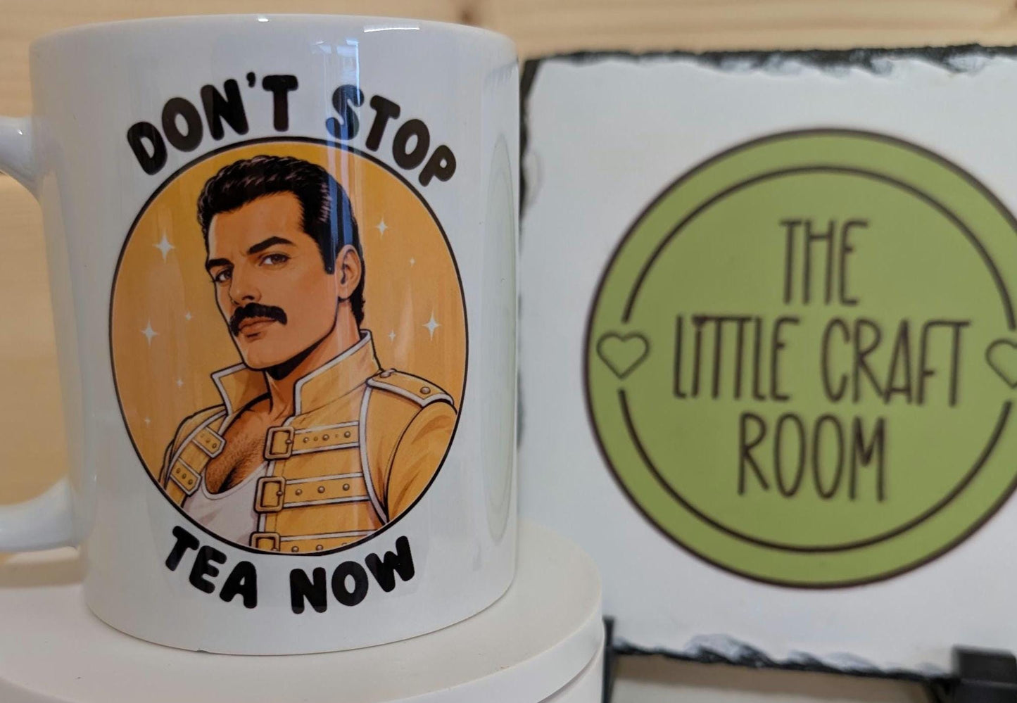 Don't stop tea now Queen mug
