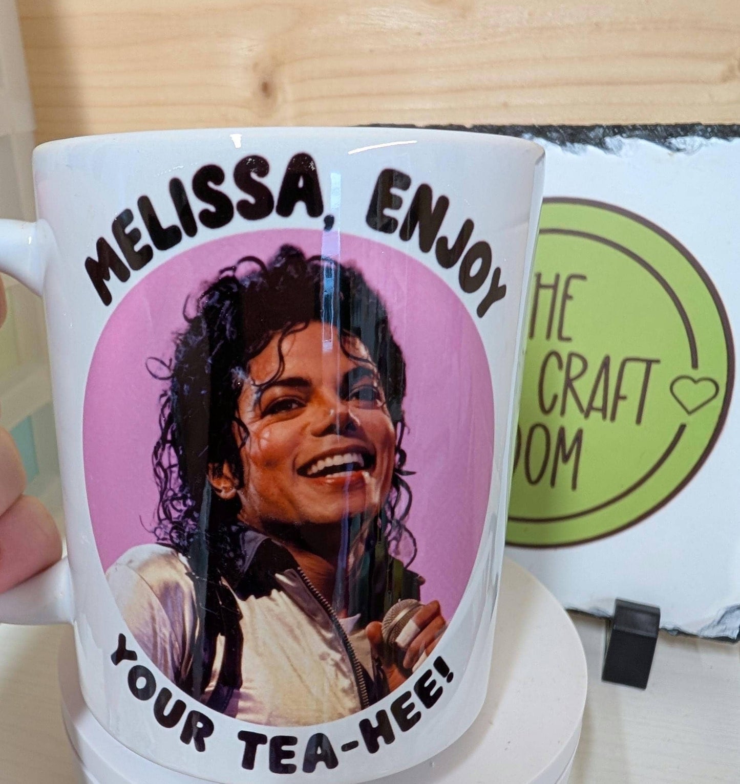 Personalised Tea Hee Mug | Funny Pop Icon Inspired Coffee Mug | Tea Lover Gift | Retro Music Fan Present | Novelty Ceramic Cup