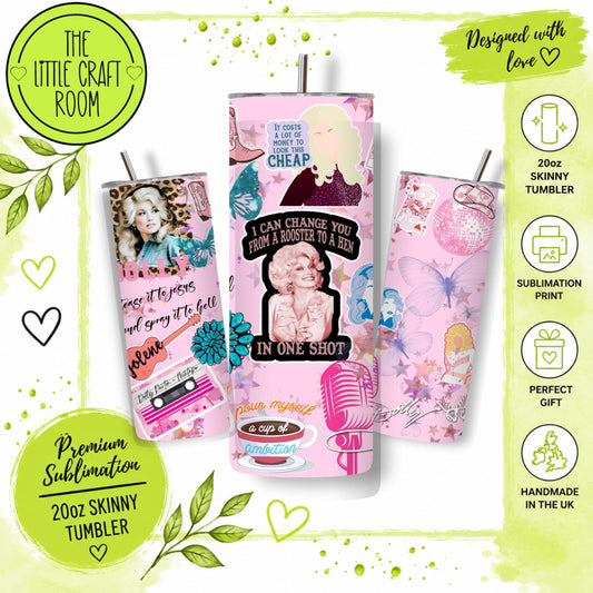 Dolly Parton  20oz tumbler