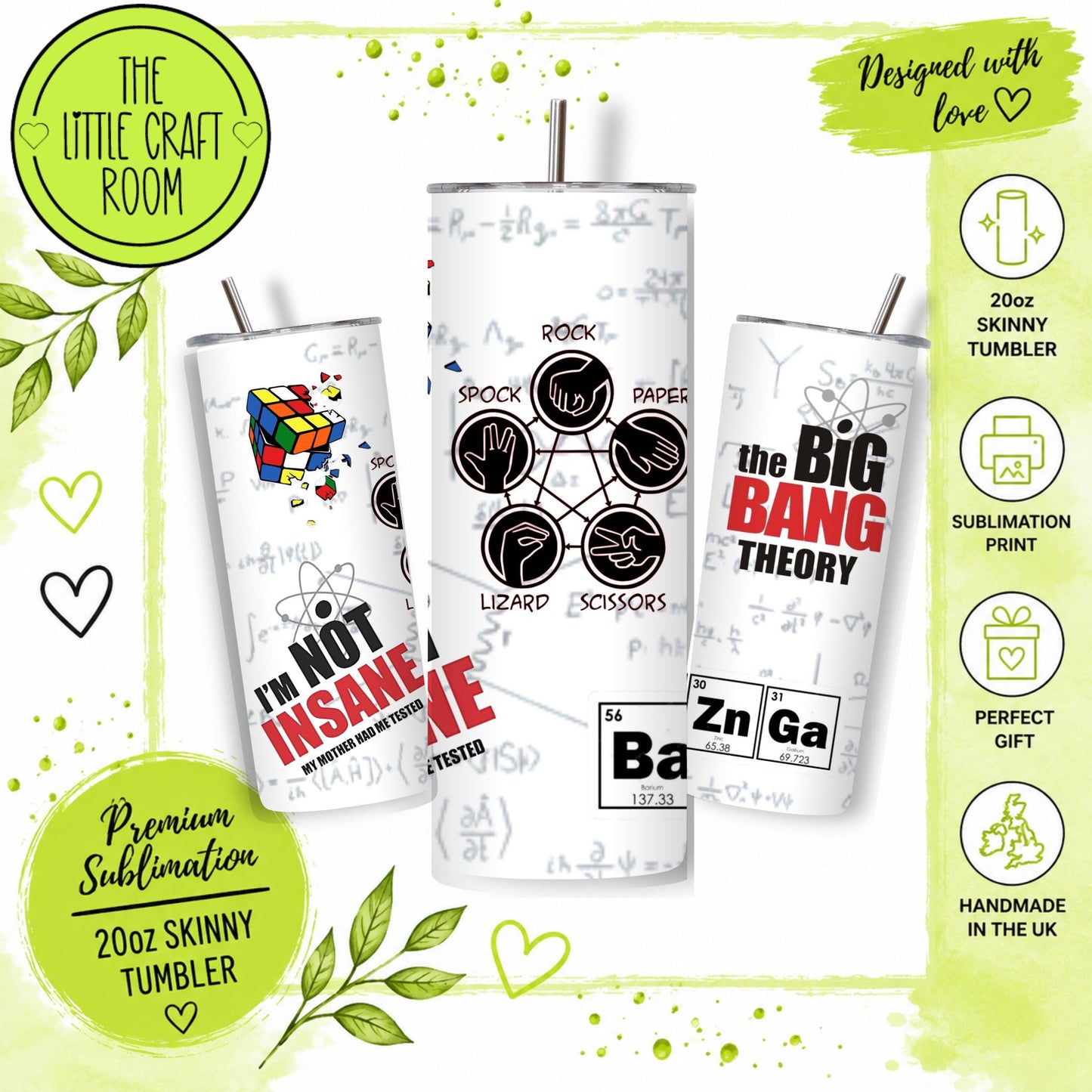 Big Bang Theory Tumbler, Sheldon Gift, 20oz Stainless Steel Cup