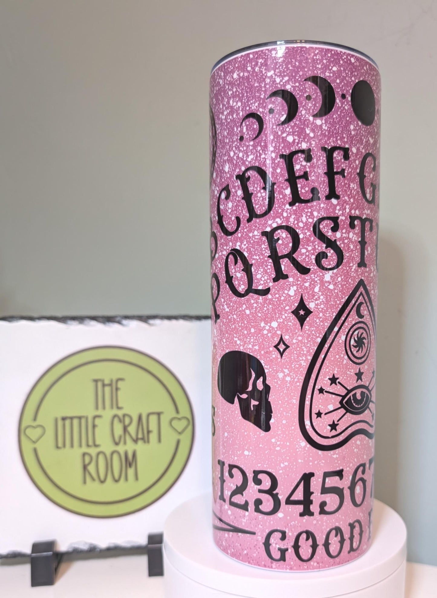Pink Spirit Board Tumbler, Gothic 20oz Insulated Travel Cup