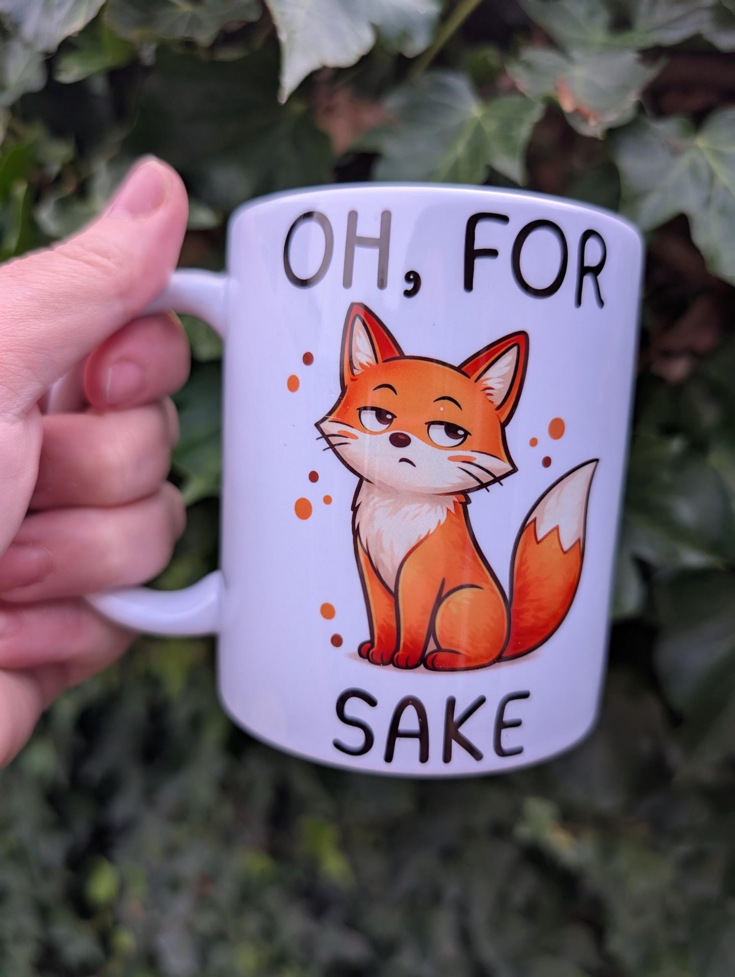 Oh For Fox Sake Mug, Funny Fox Gift, Rude Animal Coffee Cup