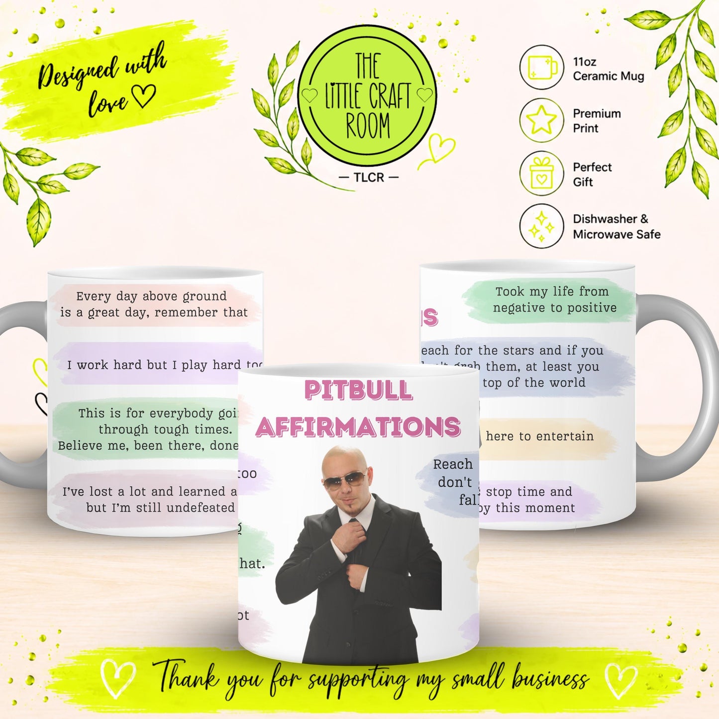 Pitbull Affirmations V1 Mug