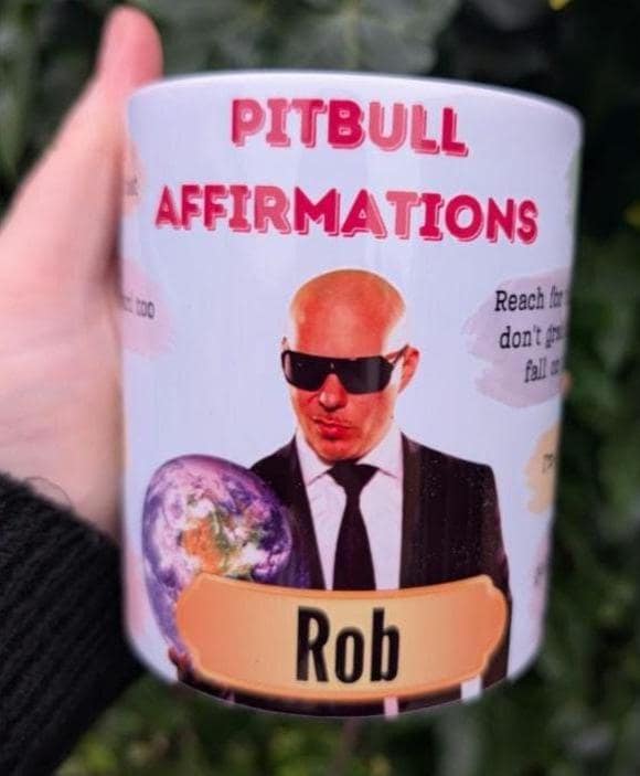 Personalised Pitbull Affirmations V2 Mug