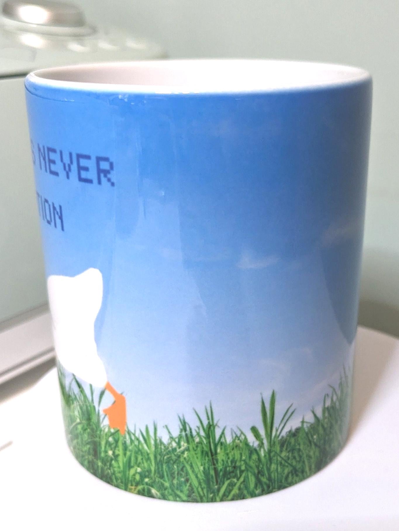 Peace Was Never An Option Mug, Silly Goose, Funny meme gift