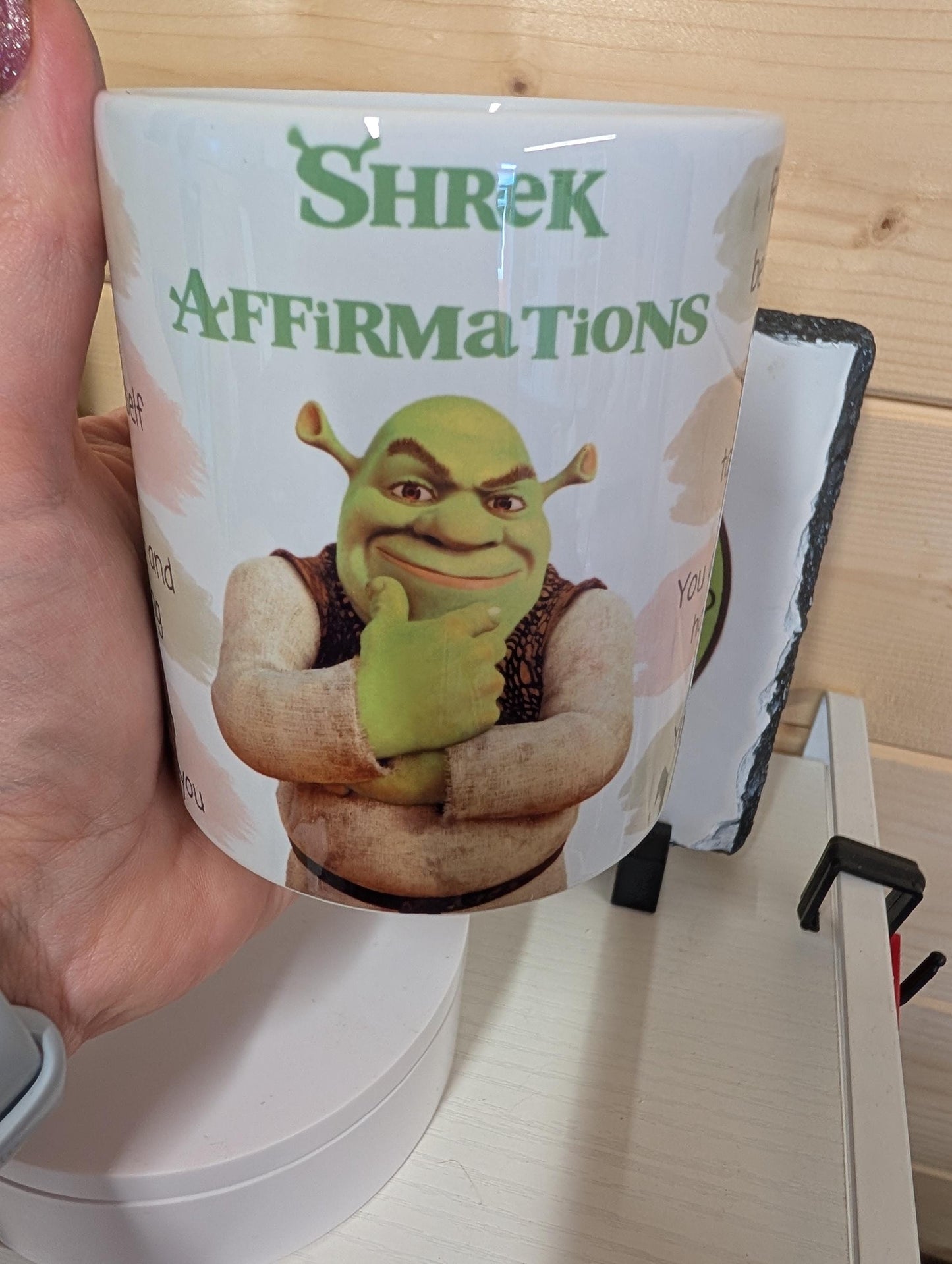 Funny Ogre Affirmations Mug, Quirky Swamp Coffee Cup