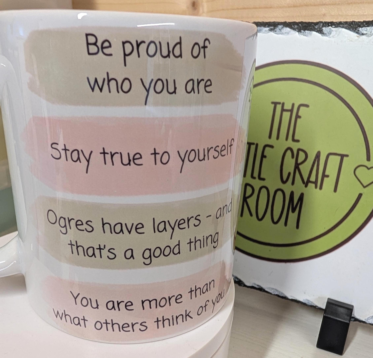 Funny Ogre Affirmations Mug, Quirky Swamp Coffee Cup