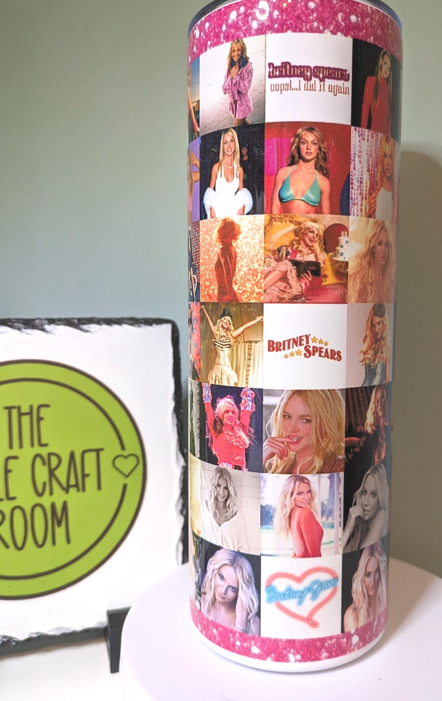 Y2K Britney Spears Stainless Steel Tumbler – 20oz Pop Princess Fan Gift