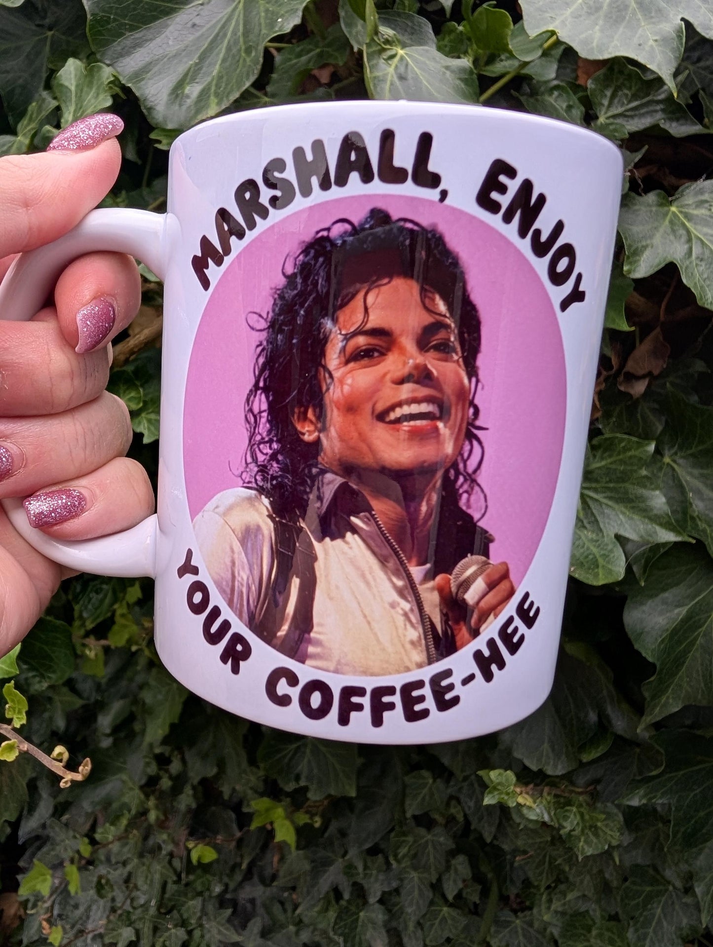 Personalised Coffee Hee Mug | Funny Pop Icon Inspired Coffee Mug | Tea Lover Gift | Retro Music Fan Present | Novelty Ceramic Cup