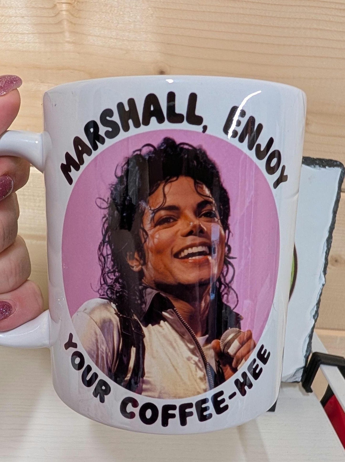 Personalised Coffee Hee Mug | Funny Pop Icon Inspired Coffee Mug | Tea Lover Gift | Retro Music Fan Present | Novelty Ceramic Cup