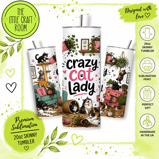 Crazy Cat Lady chaos 20oz Tumbler
