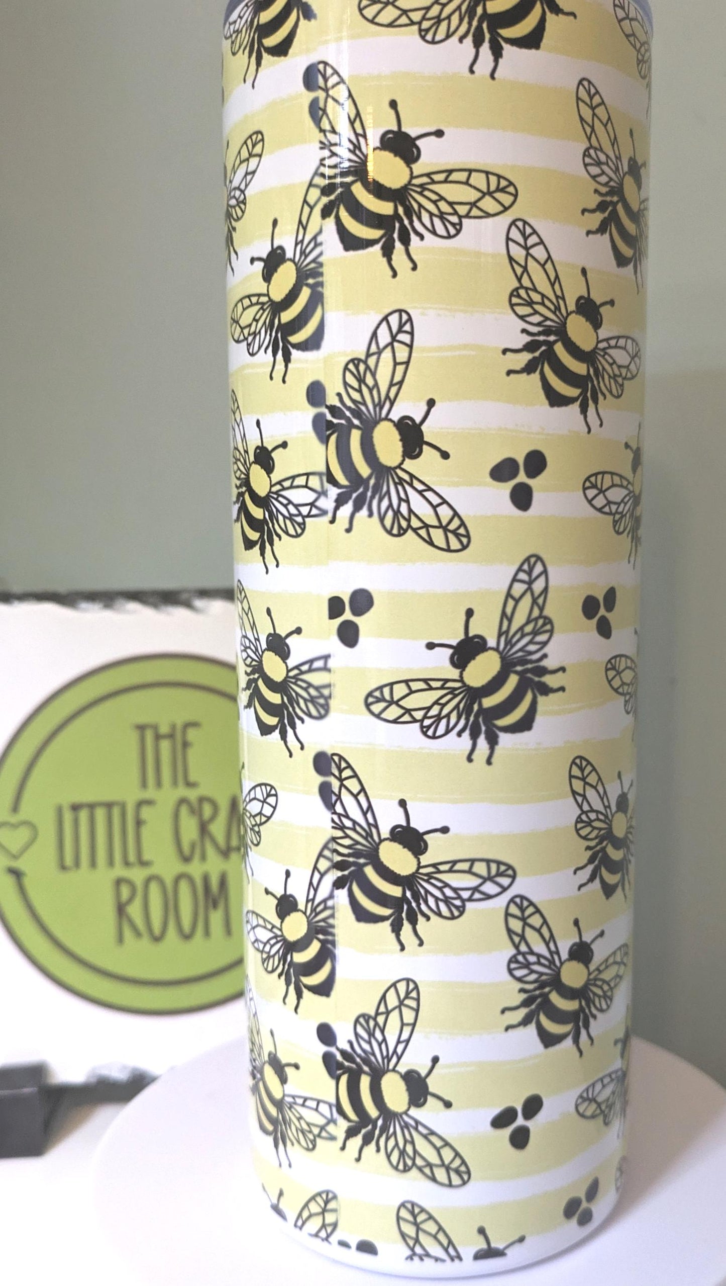 Bee Tumbler, Beekeeper Gift, 20oz Stainless Steel Travel Cup