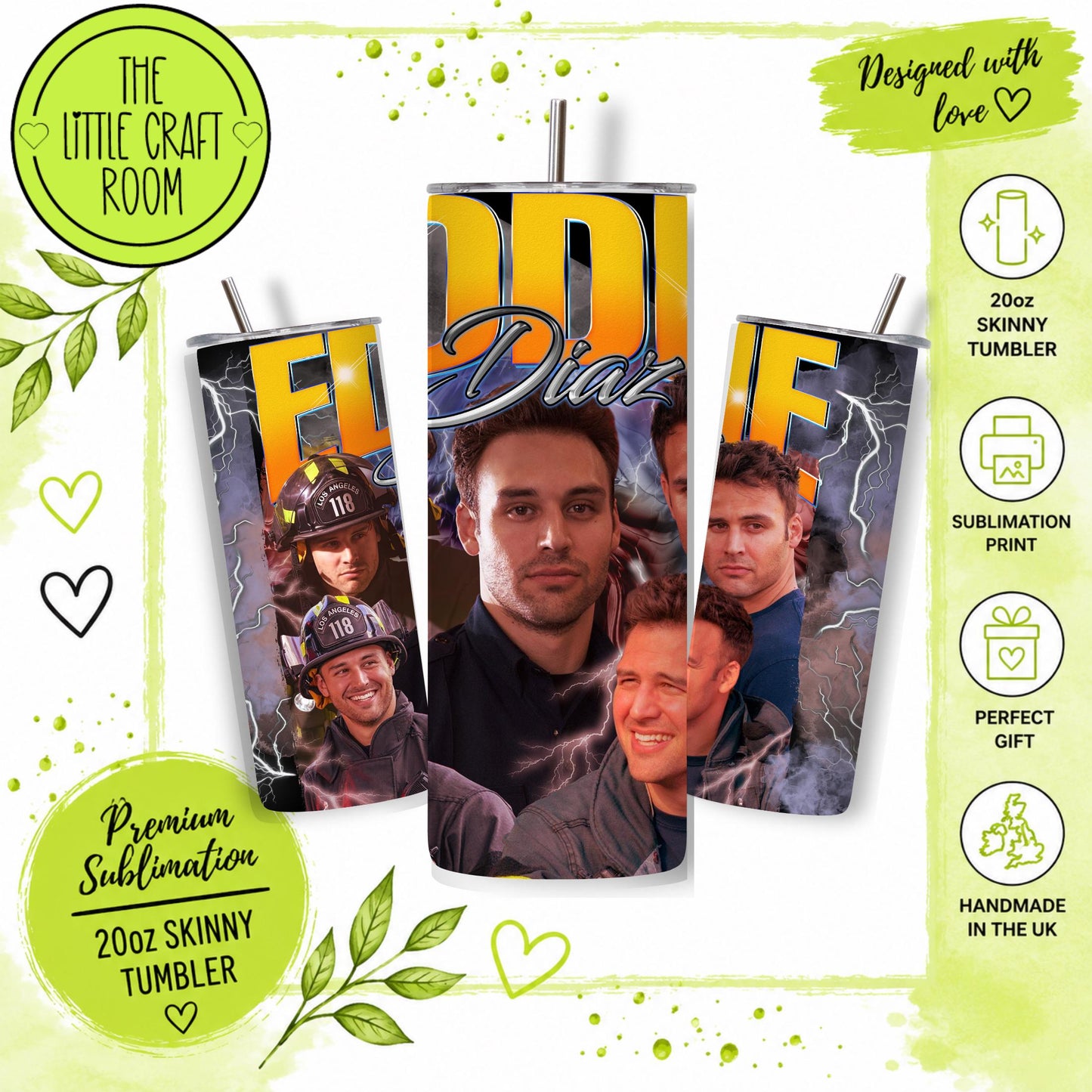 Eddie Diaz Tumbler, 911 TV Show Fan Gift, 20oz Travel Cup