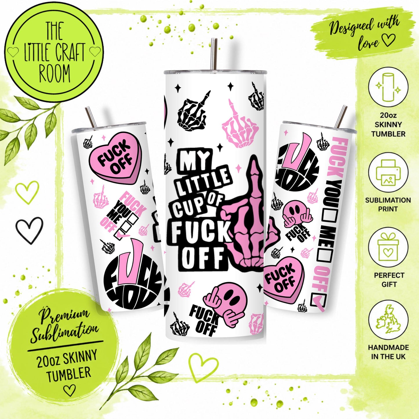 Sweary Tumbler, Rude Best Friend Gift, 20oz Insulated Travel Cup