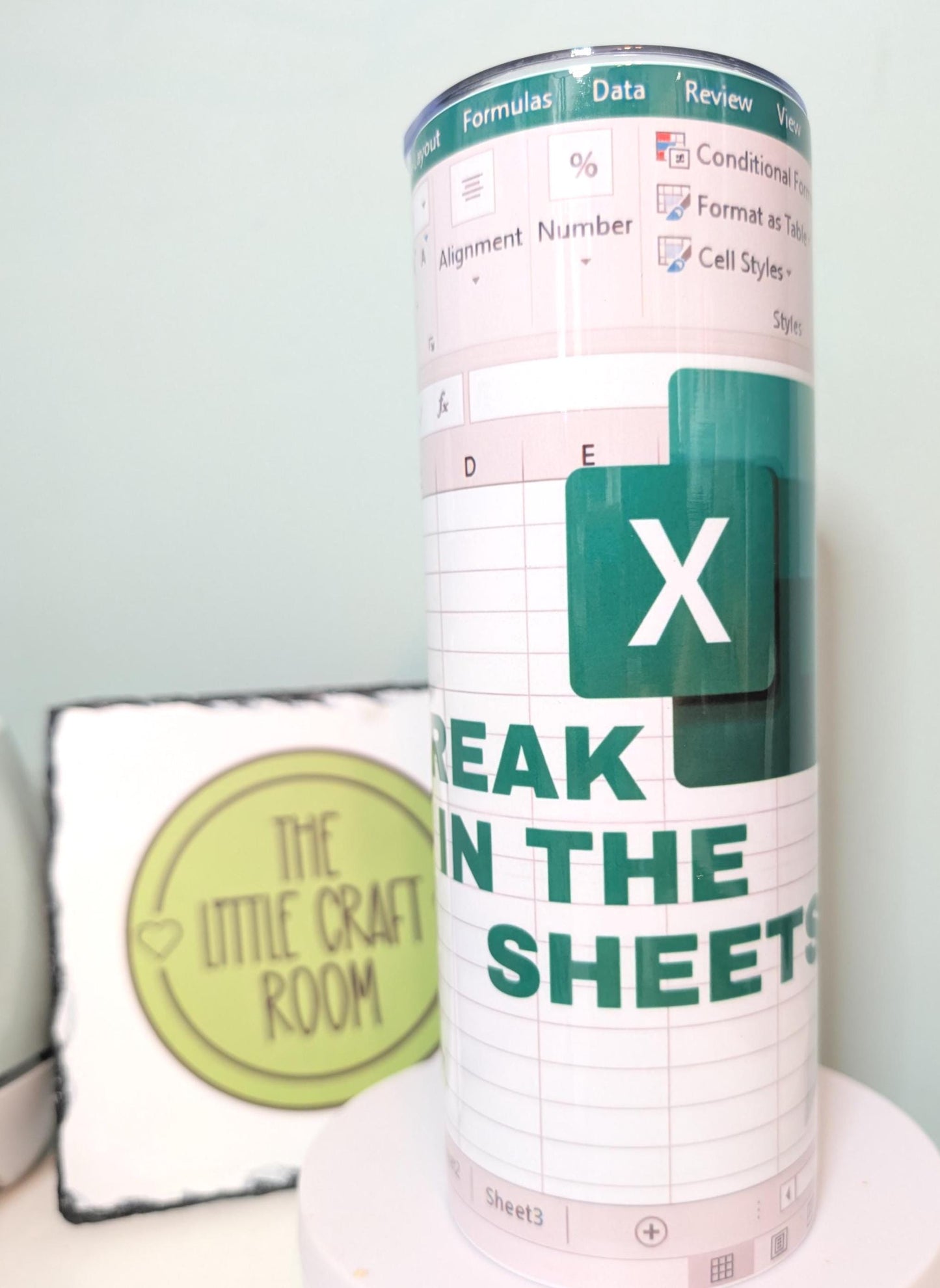 Freak in the Sheets Tumbler, Funny Spreadsheet 20oz Travel Cup