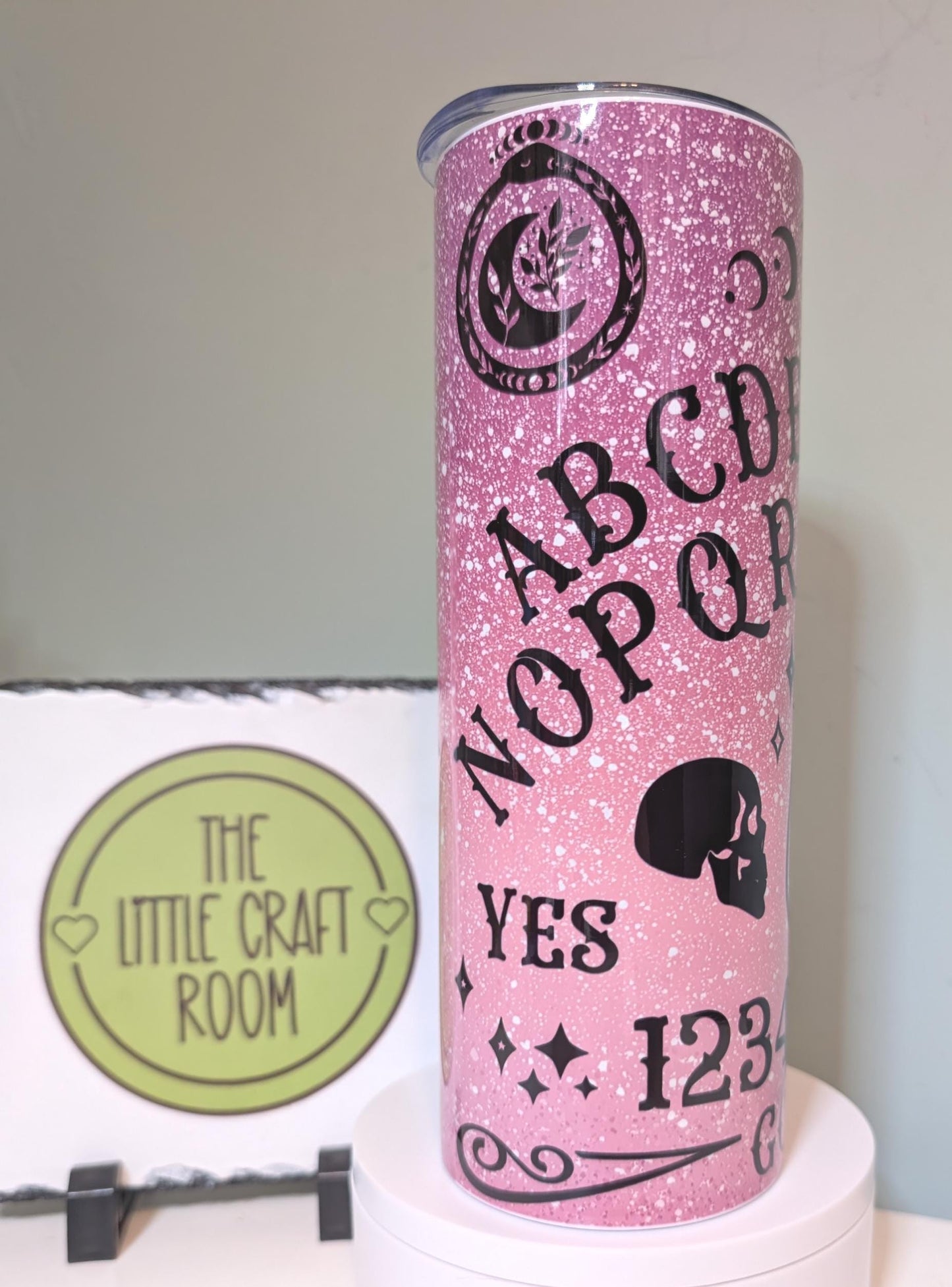 Pink Spirit Board Tumbler, Gothic 20oz Insulated Travel Cup
