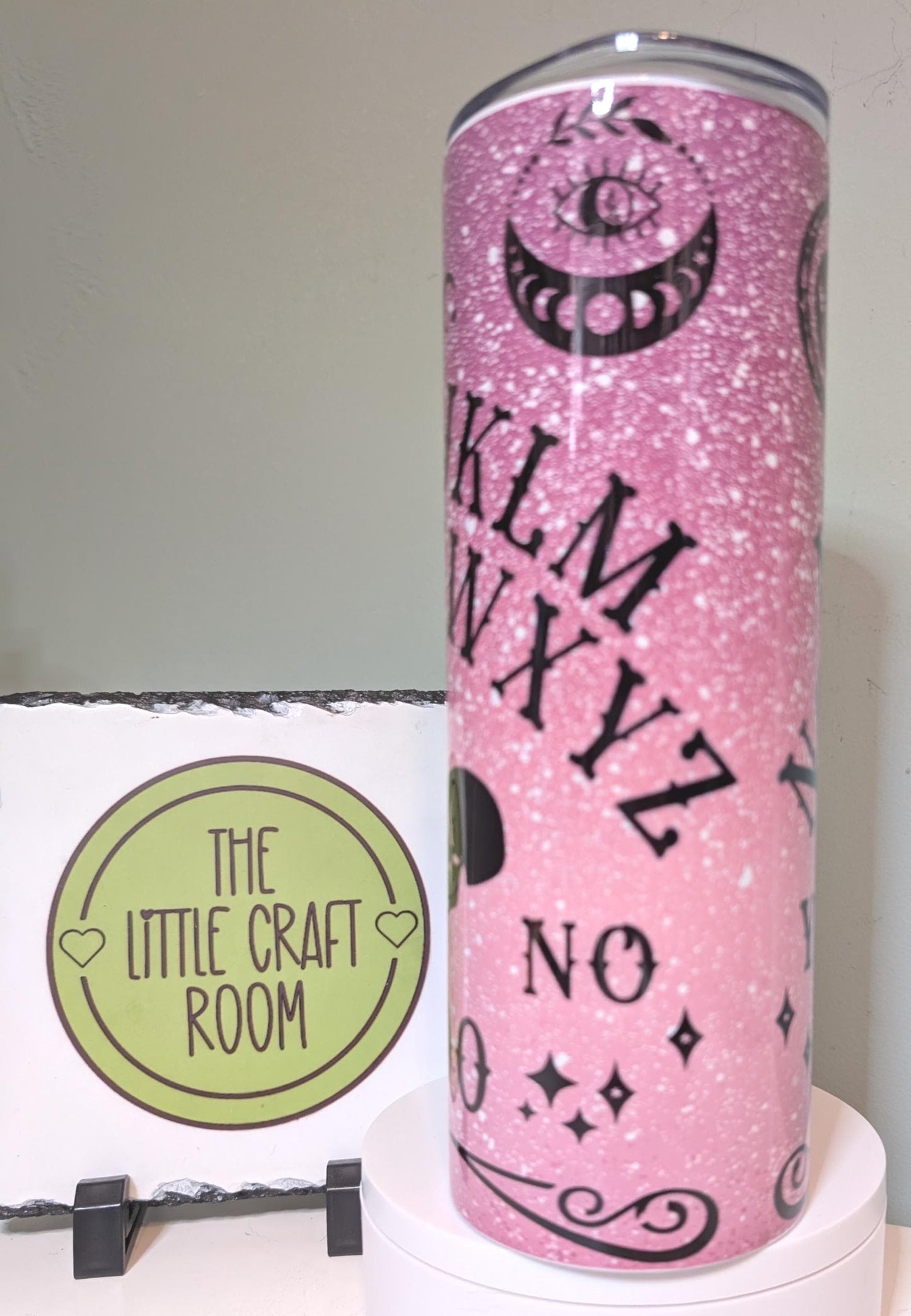 Pink Spirit Board Tumbler, Gothic 20oz Insulated Travel Cup