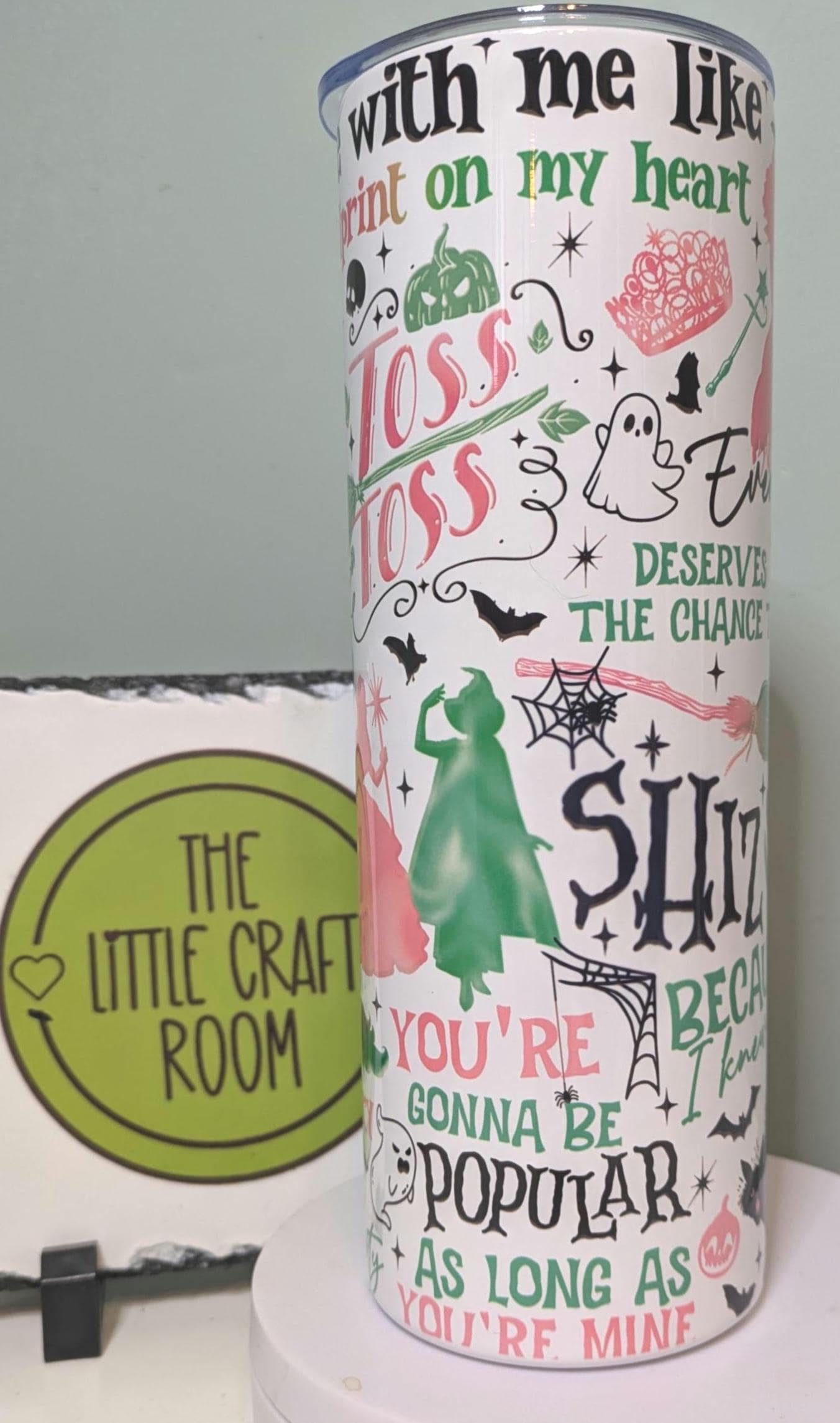 Wicked Inspired Tumbler, Personalised 20oz Stainless Steel Travel Cup